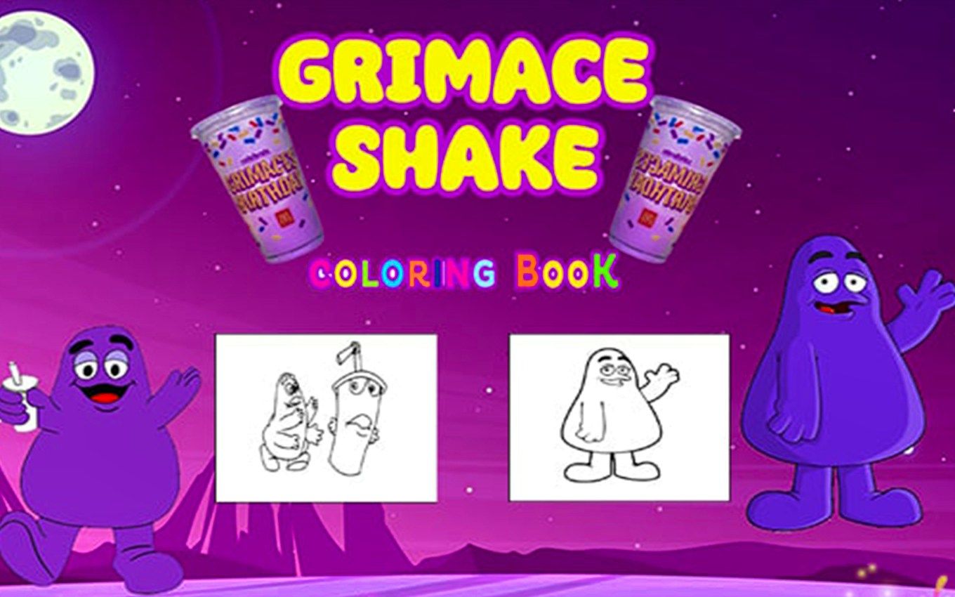 Grimace Shake Renk Boyama