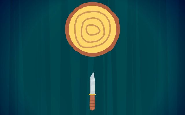 Log and Knife 2D