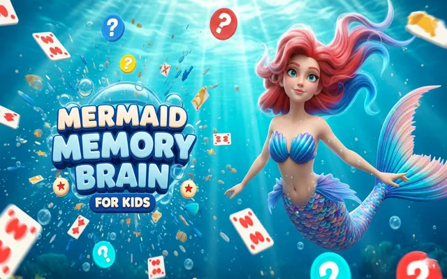 Mermaid Memory Brain for Kids