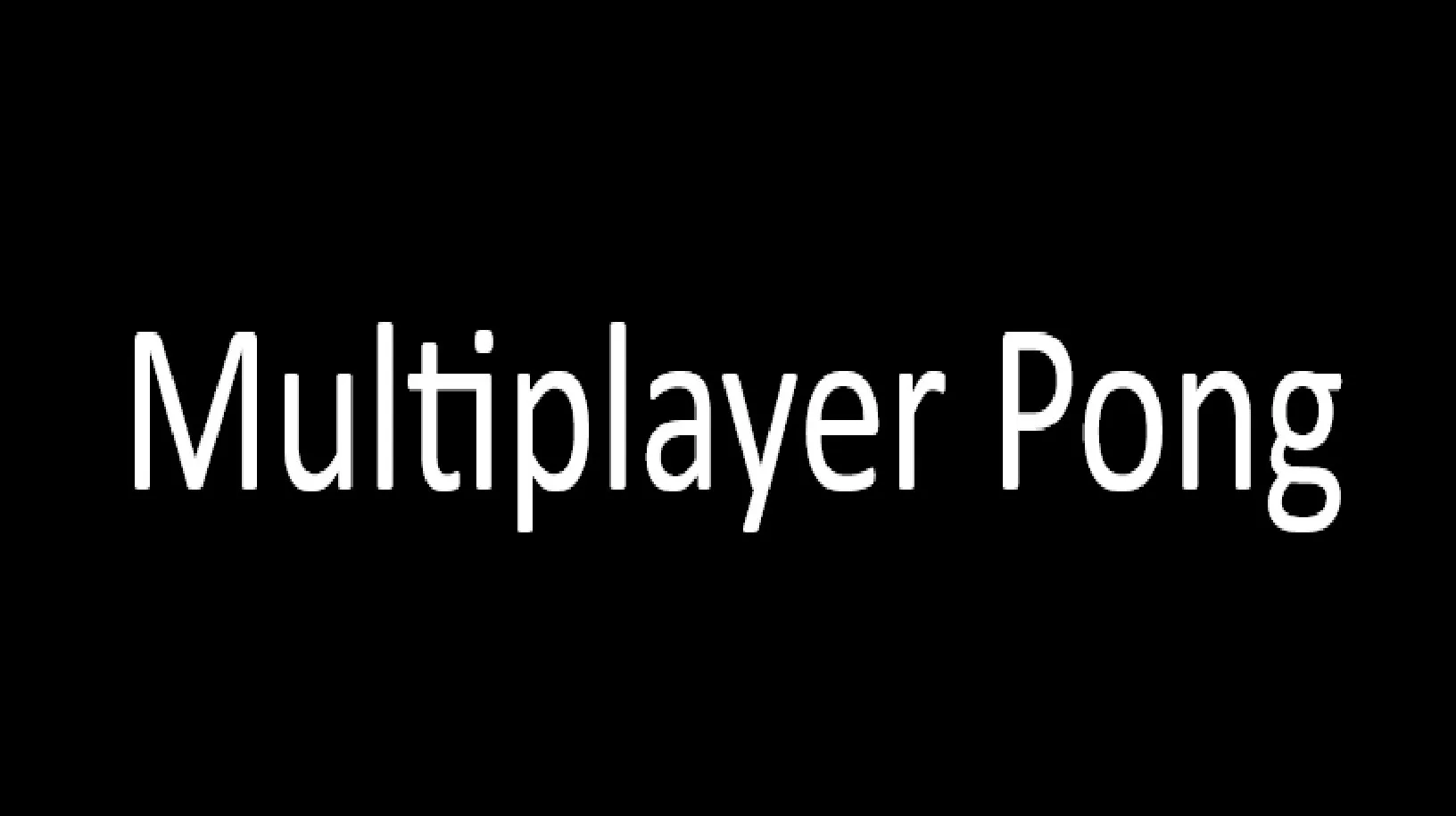 MultiPlayer Pong