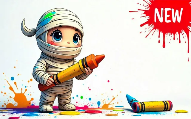 Mummy Coloring Book