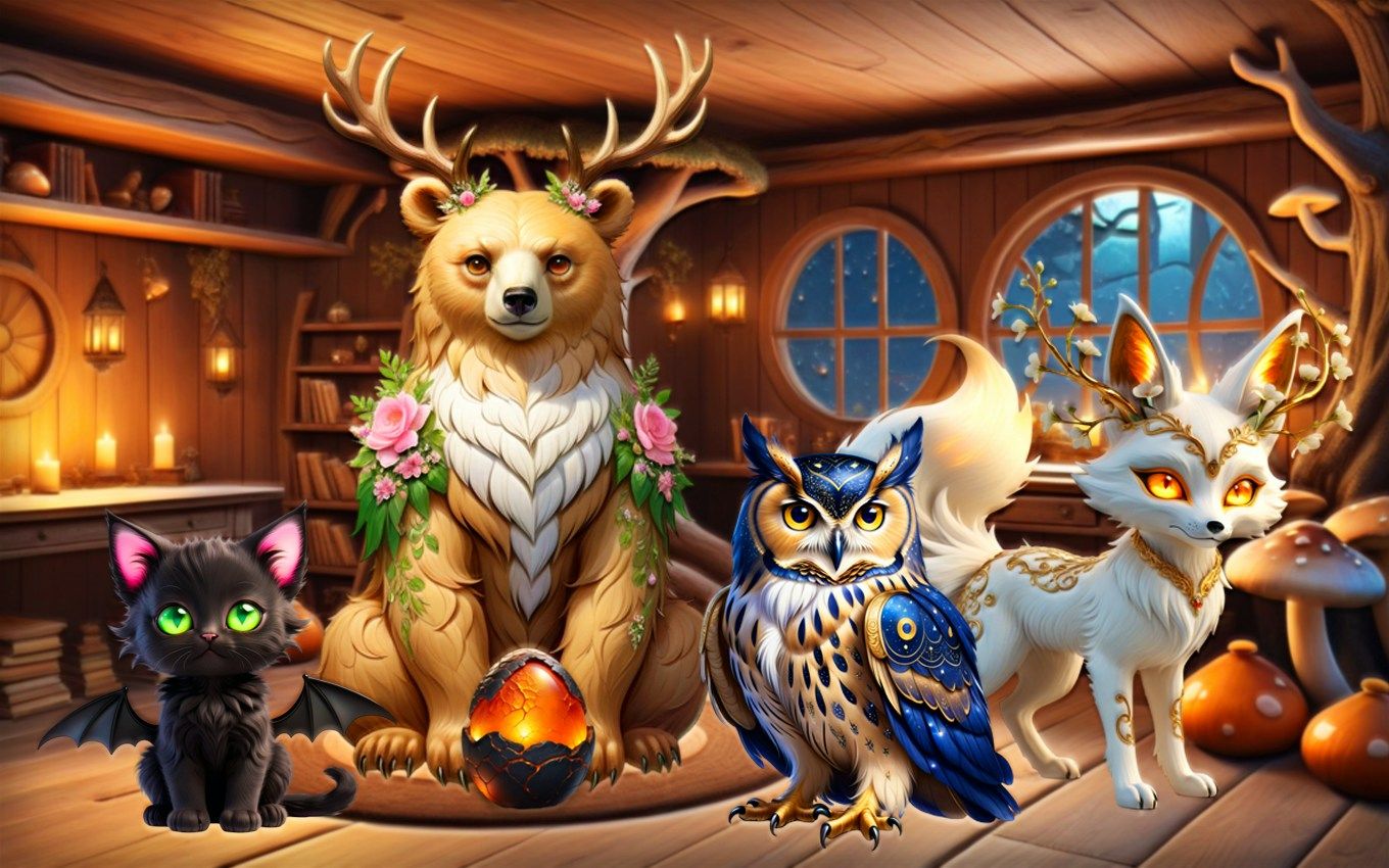 Mysterious Familiars Enchanted Bestiary