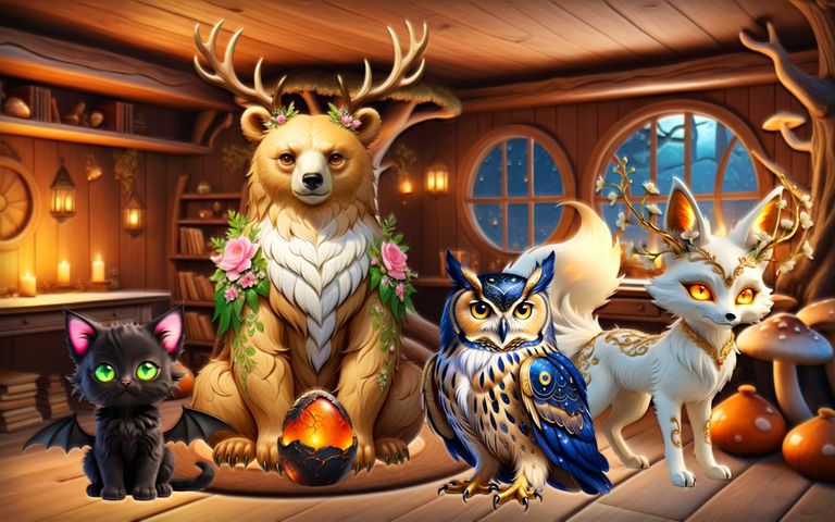 Mysterious Familiars Enchanted Bestiary