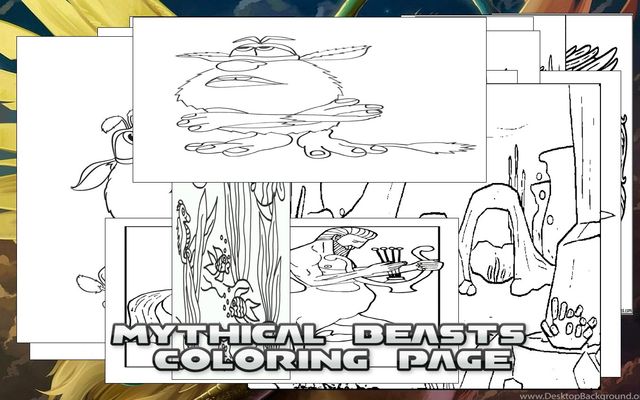 Mythical Beasts Coloring Page