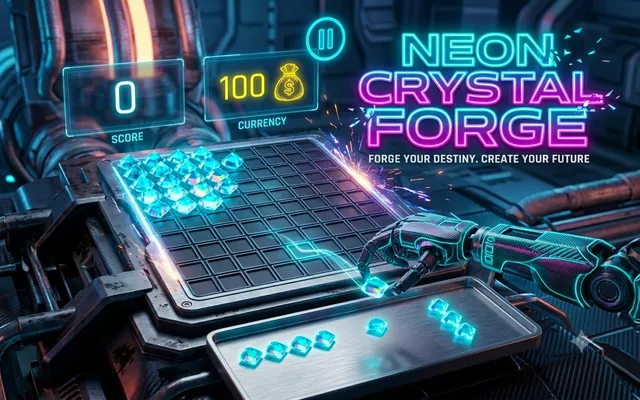 Neon Crystal Forge