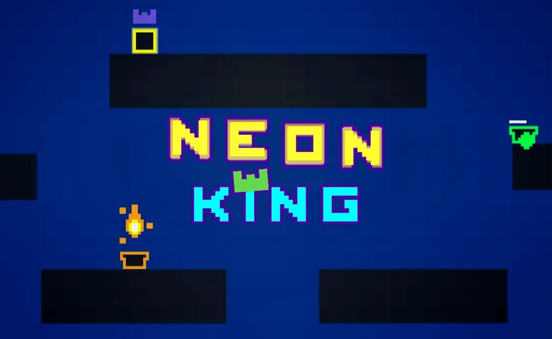 Neon King - Yerel Çok Oyunculu Platform Oyunu
