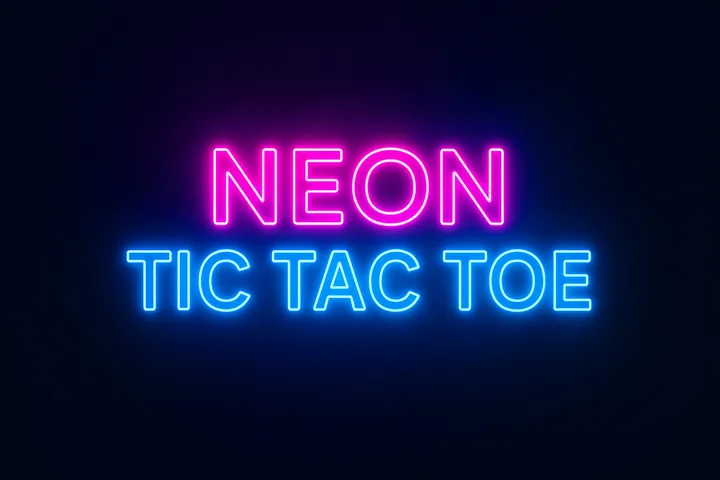 Neon Tic-Tac-Toe