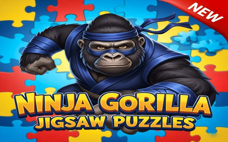 Ninja Gorilla Jigsaw Puzzles