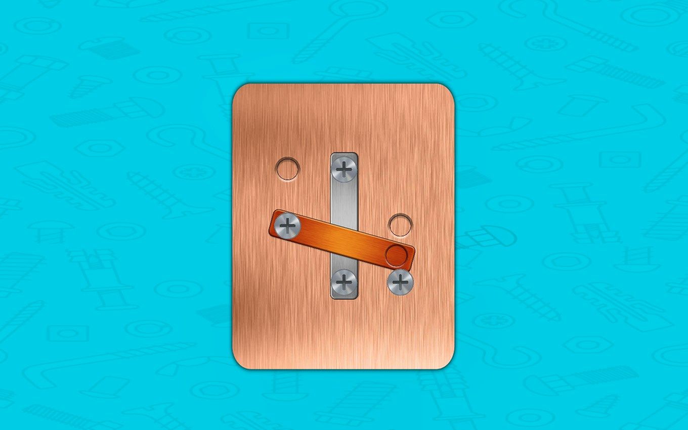 Nut & Bolt Steel Screw Puzzle