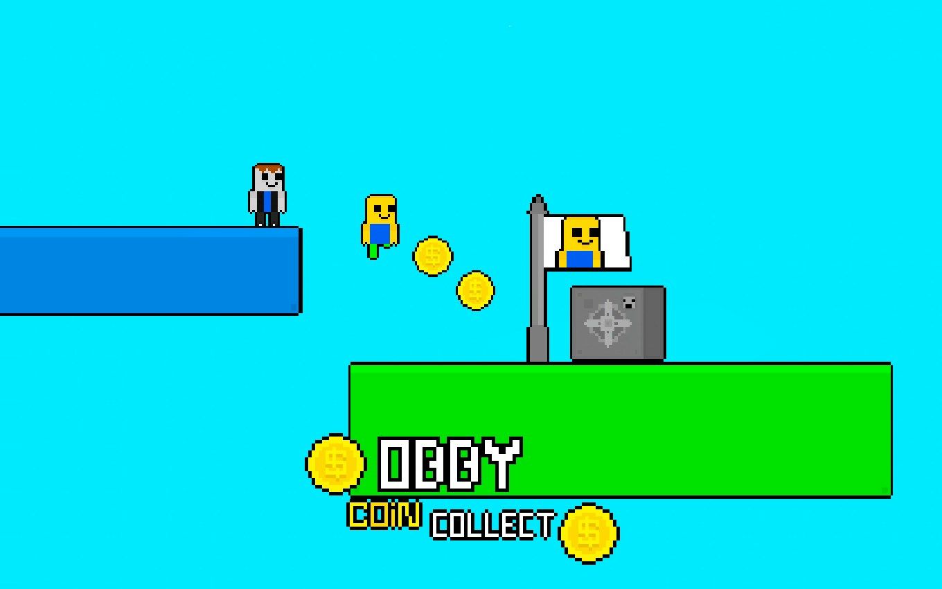 Obby vs Bacon Rainbow Parkour