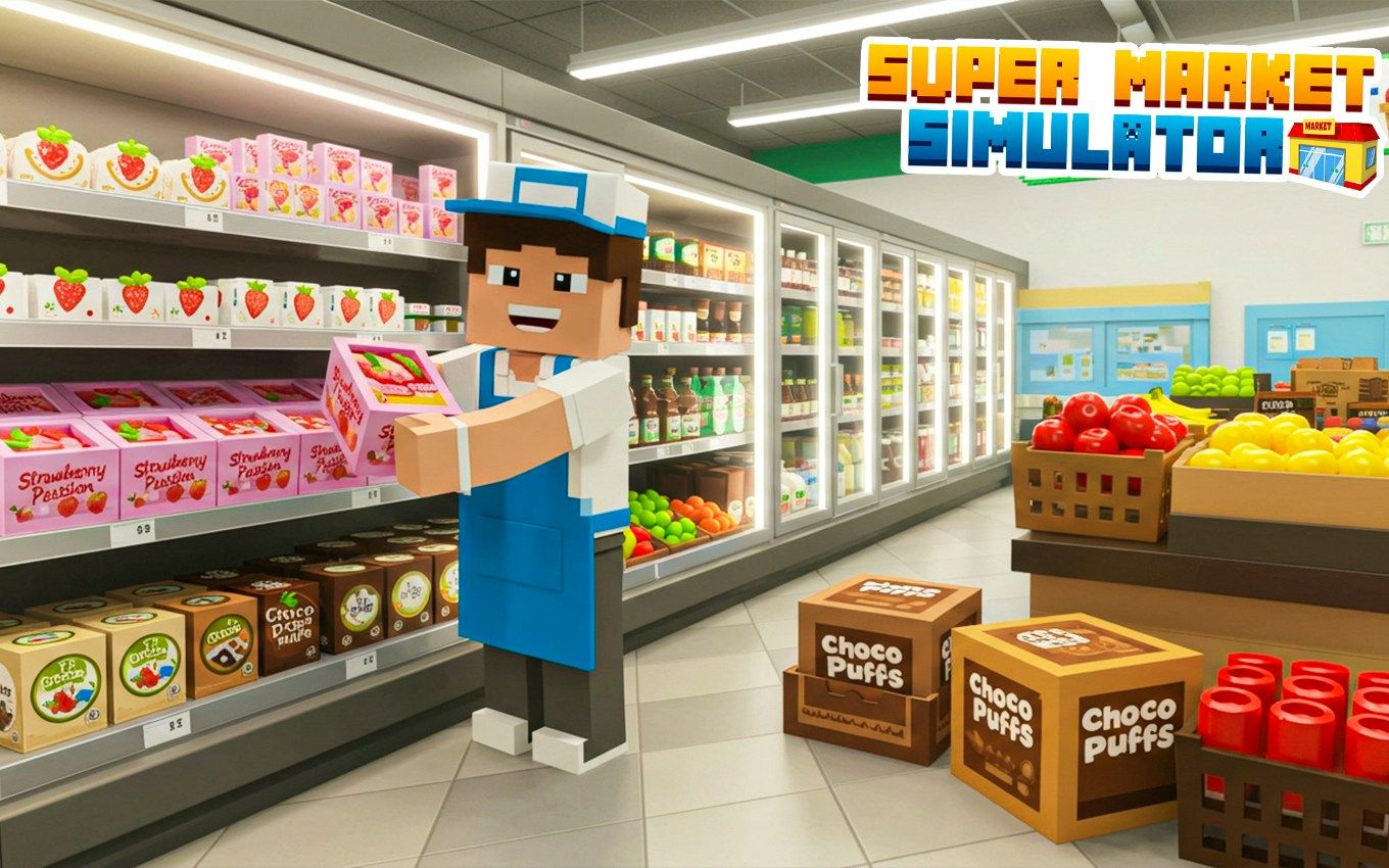 Pixels Süpermarket Simülatörü