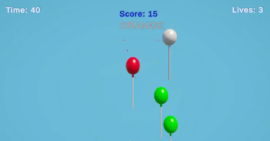 Pop Balloons & Learn Colors