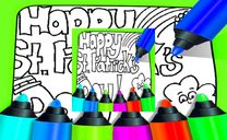 Baskılabilir St. Patrick's Günü Renk Sayfa