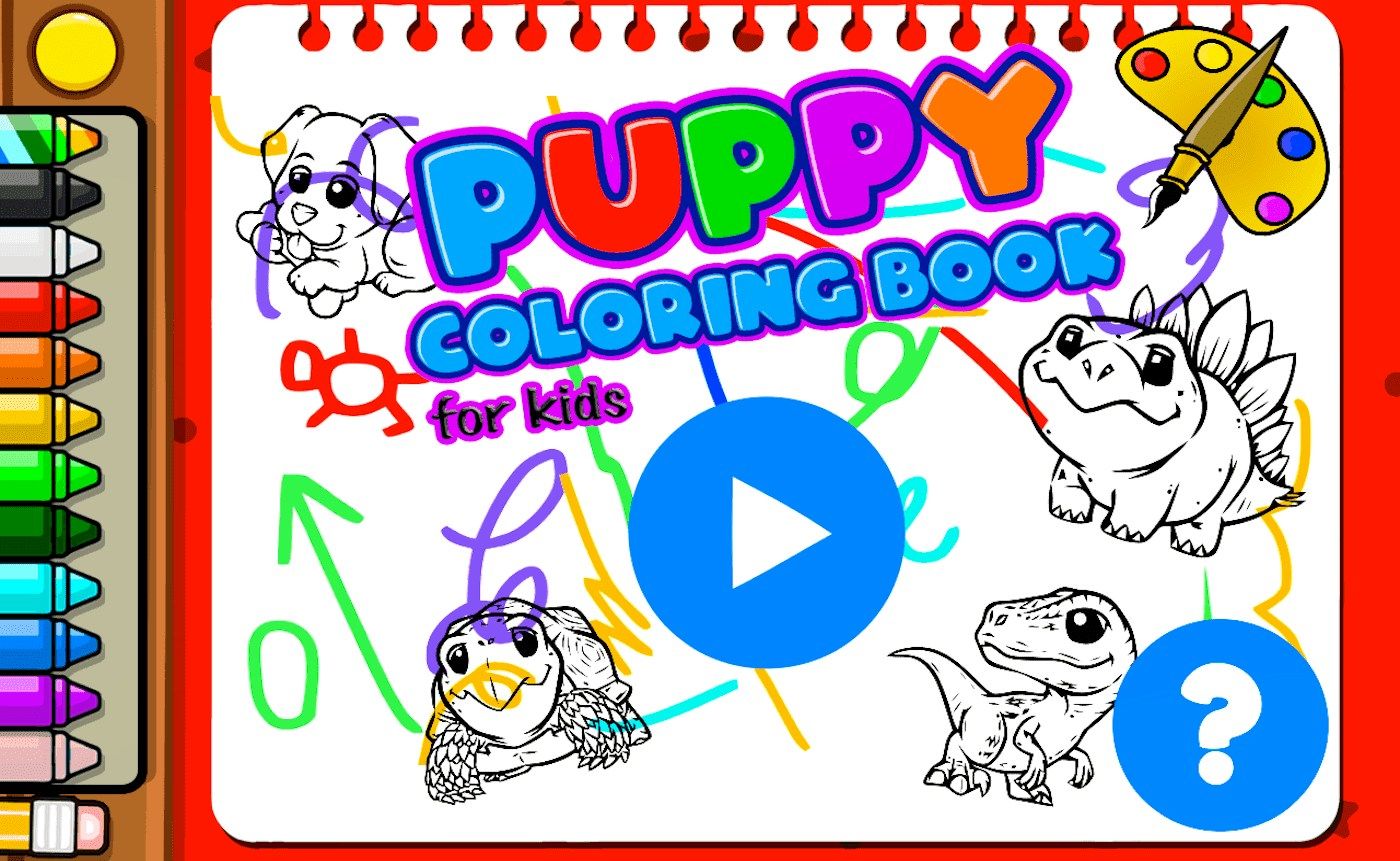 Puppy Coloring Book