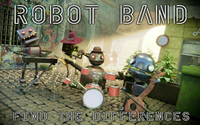 Robot Band - Find the differences