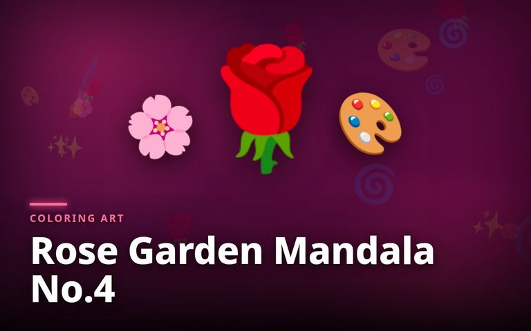 Rose Garden Mandala No.4