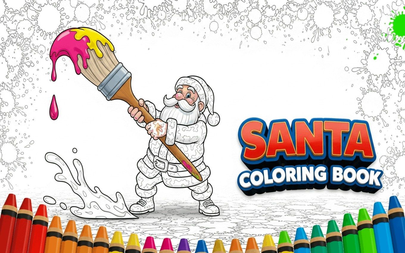 Santa Coloring Book
