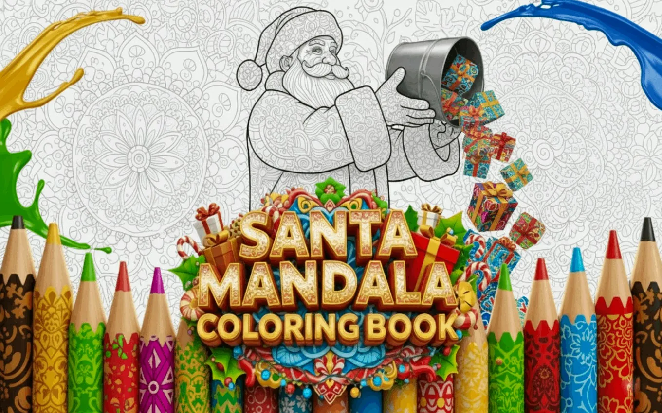 Santa Mandala Renk Döküm Kitabı