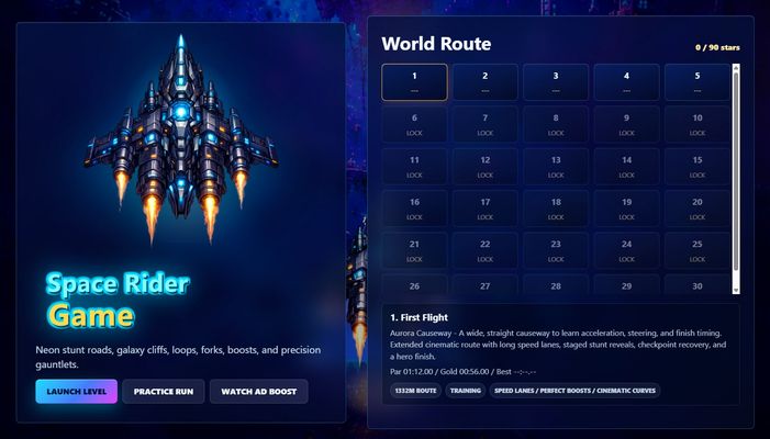 Space Rider Game