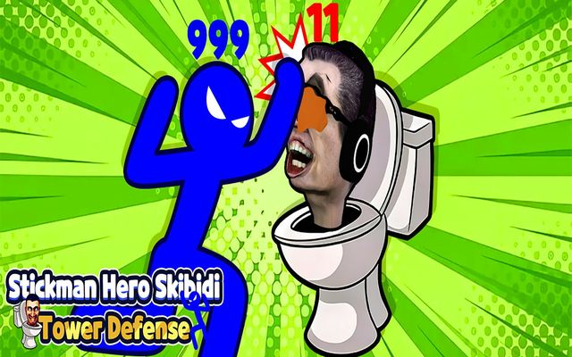Stickman Hero Skibidi Tower Defense
