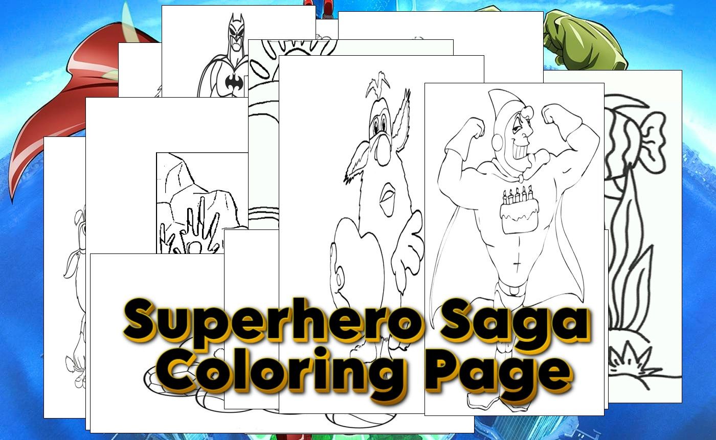 Superhero Saga Renk Sayfa
