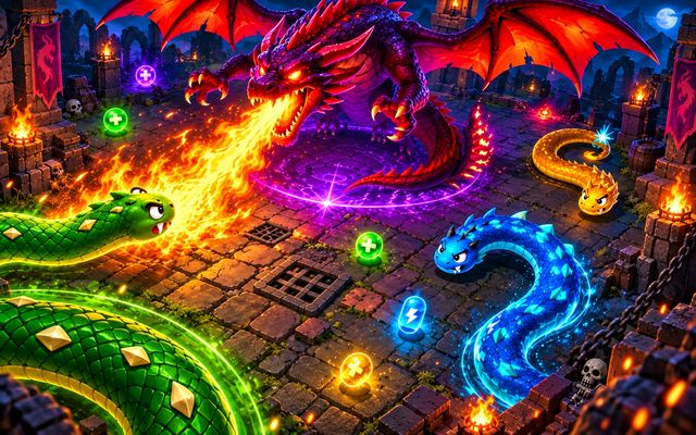 Tailoff.io - Snake Dragon Arena