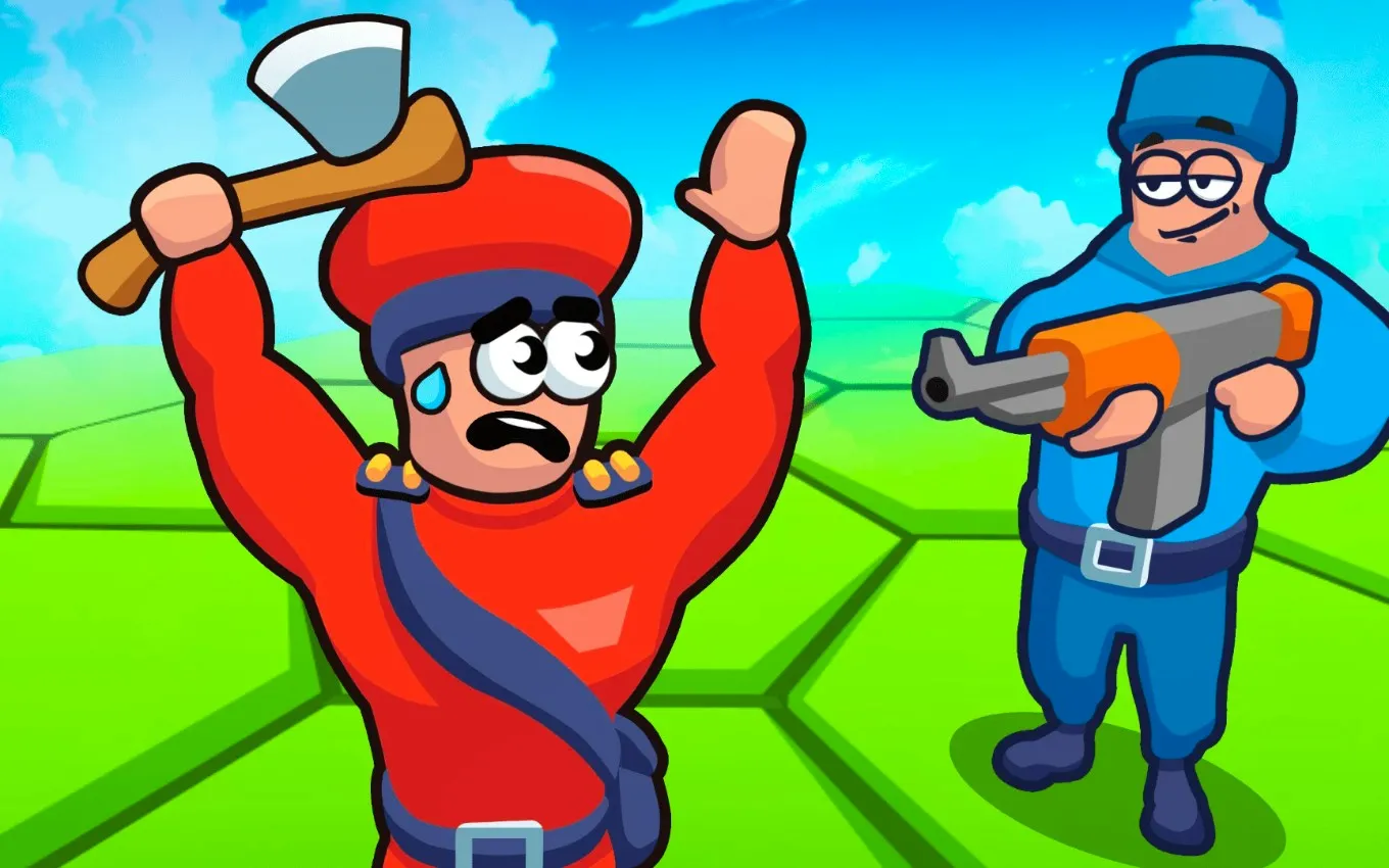 Tile Hex World Kırmızı vs Mavi