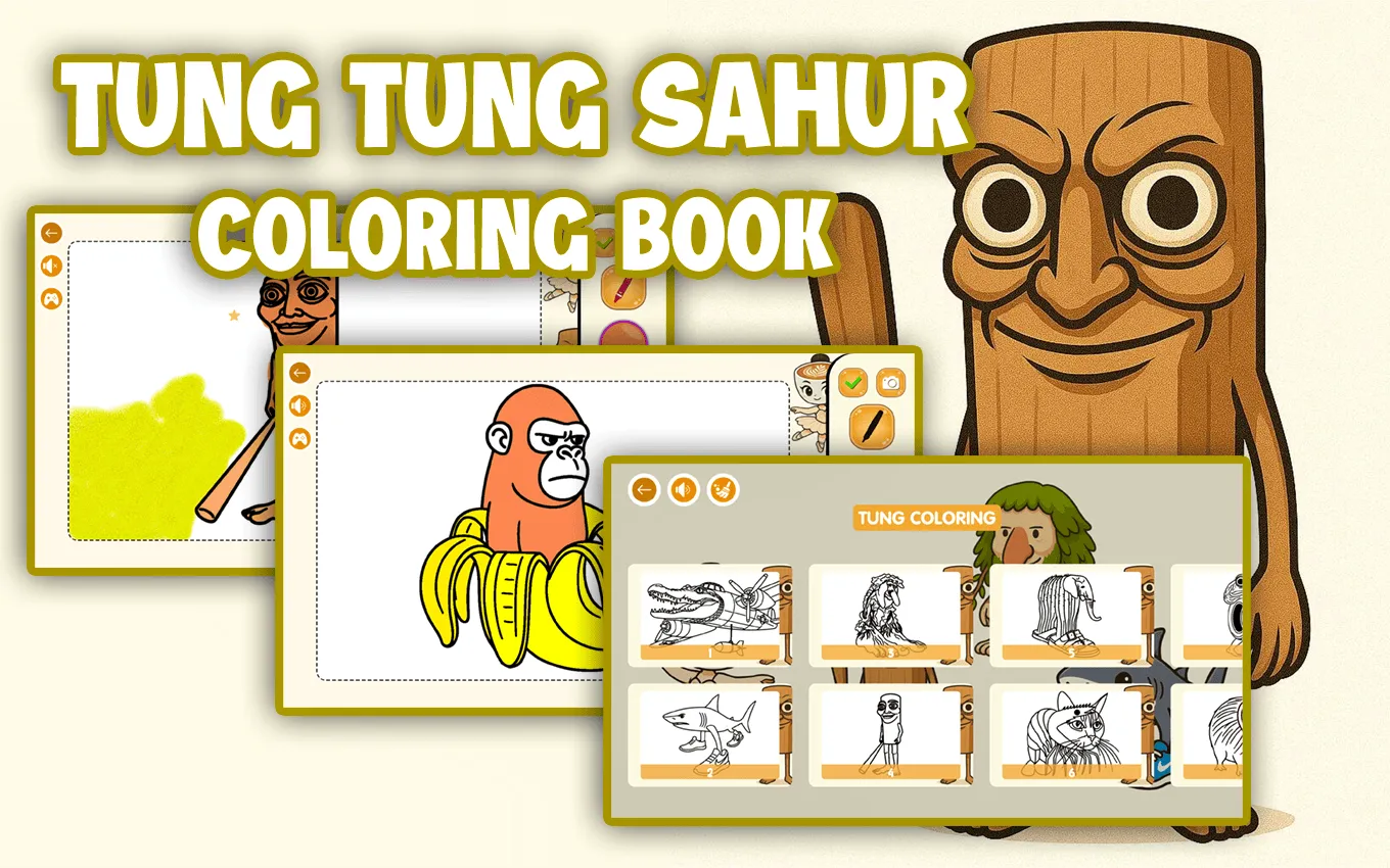 Tung Tung Sahur Coloring Book