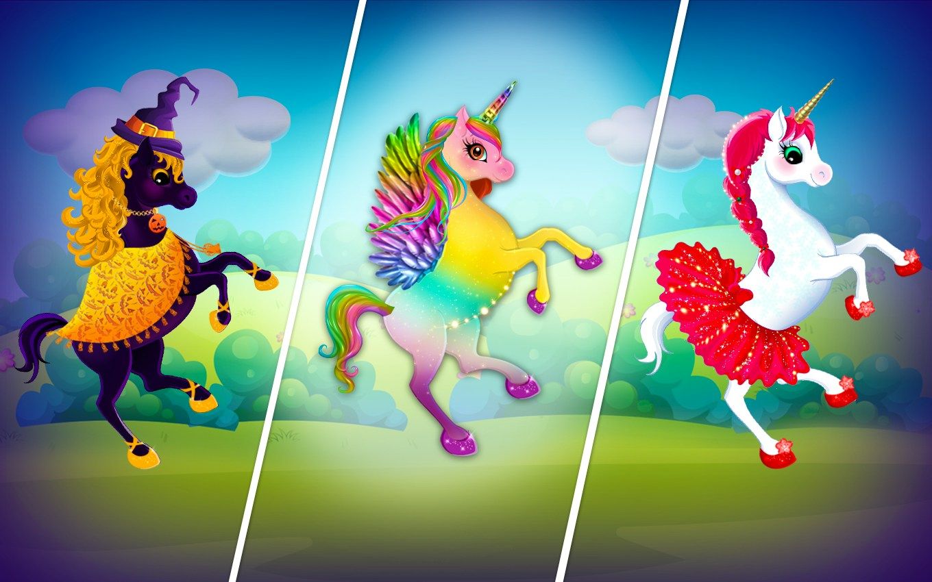 Unicorn Dress Up: Makeup Games
