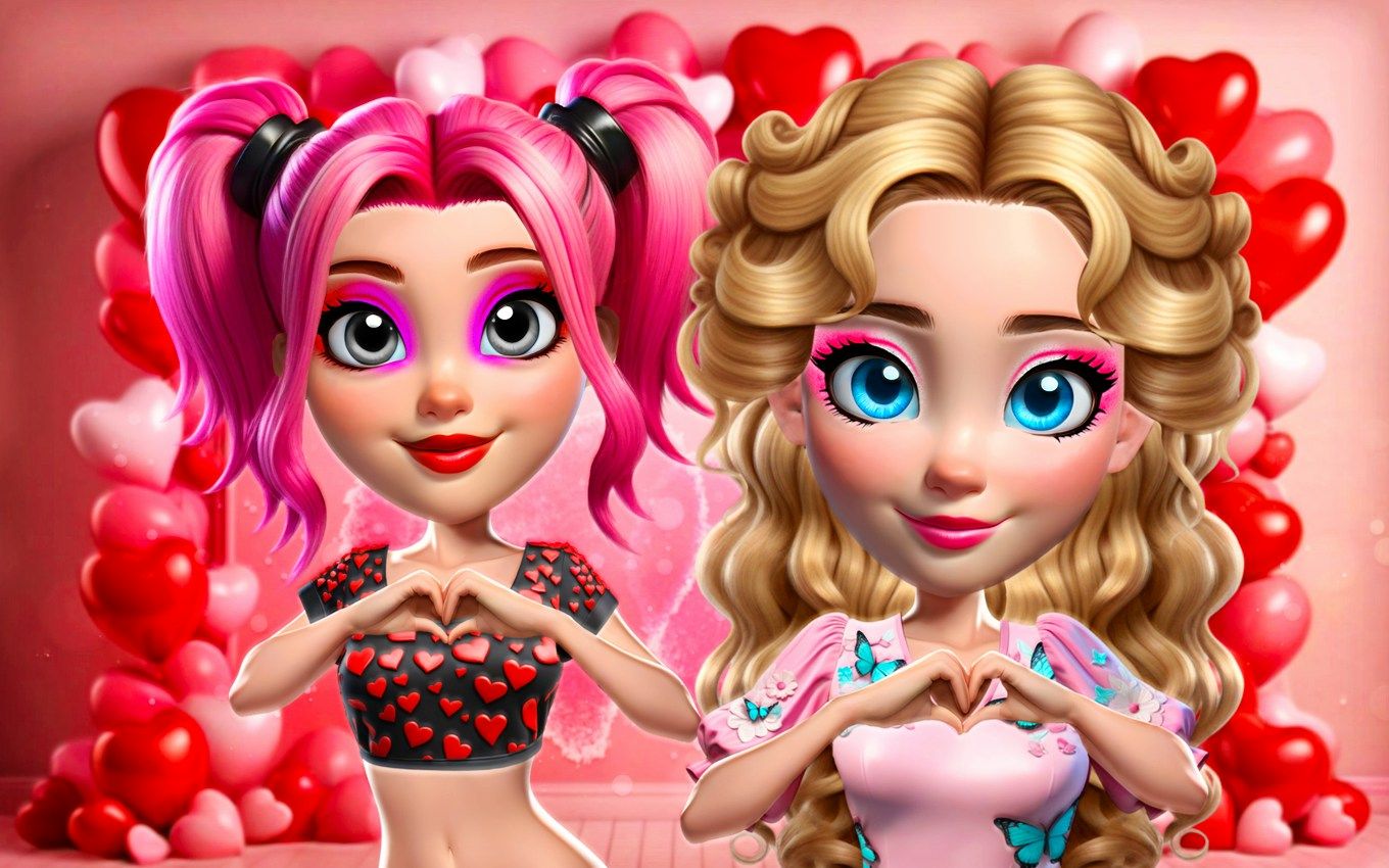 Vibrant Hearts Glamour vs Punk