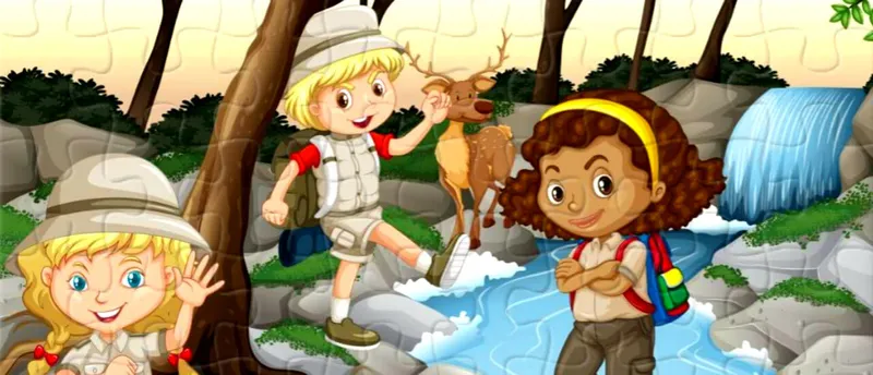 Camping Kids Jigsaw