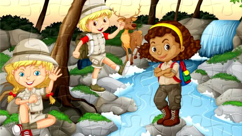 Camping Kids Jigsaw