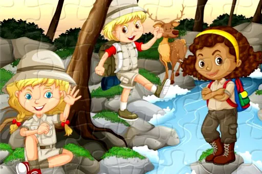 Camping Kids Jigsaw