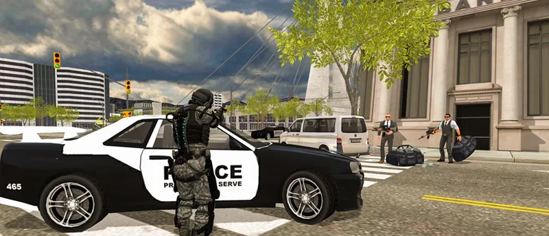 Police cop driver simulator