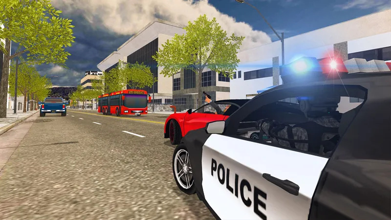 Police cop driver simulator