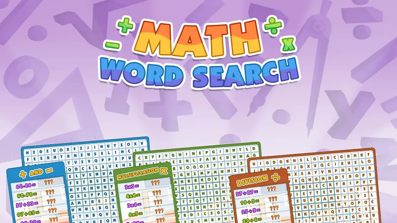 Math Word Search