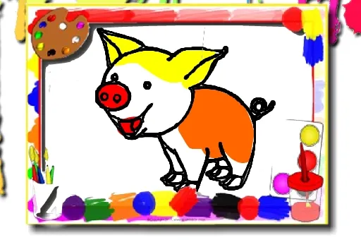 Pigs Coloring Book