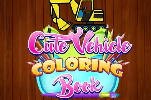 Cute Vehicle Coloring Book