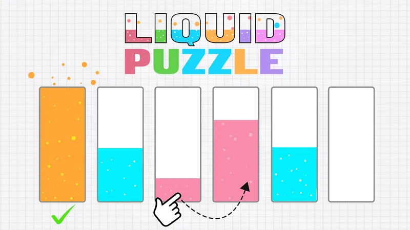 Liquid puzzle sort the color