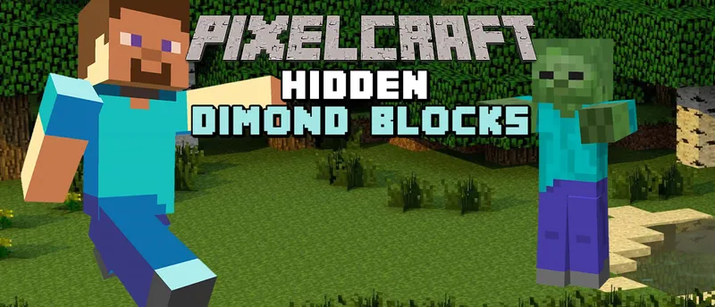 Pixelcraft Hidden Diamond Blocks