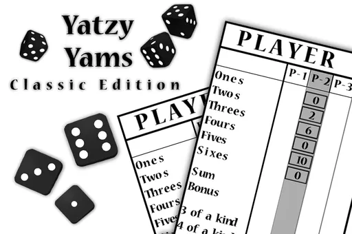 Yatzy Yahtzee Yams Classic Edition