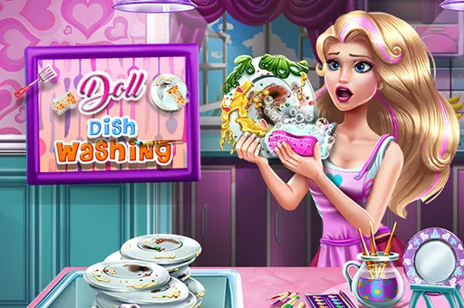 Doll Dish Washing