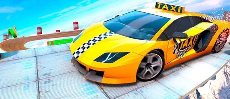 Real Taxi Car Stunts 3D Game