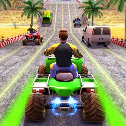 ATV Quad Bike Traffic Racer 