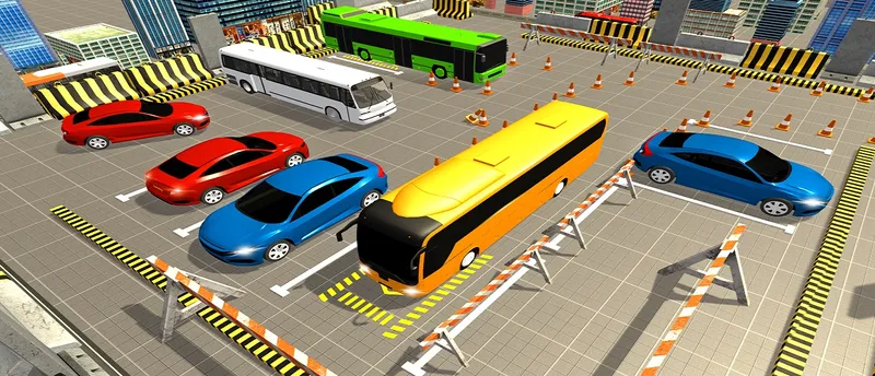 American Modern Bus Parking : Bus Game Simulator 2020