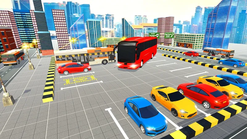 American Modern Bus Parking : Bus Game Simulator 2020