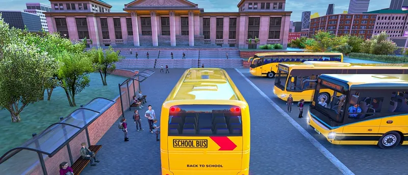 School Bus Game Driving Sim