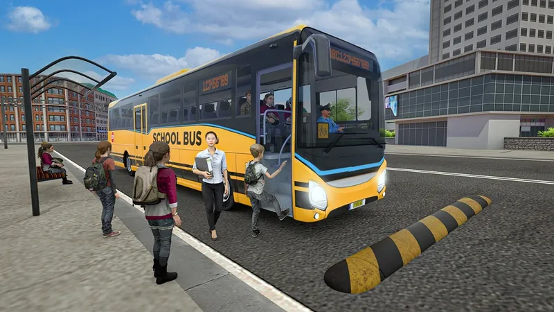 School Bus Game Driving Sim