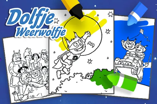 Coloring Dolfje Weerwolfje