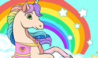 Unicorn Dress Up Coloring Book